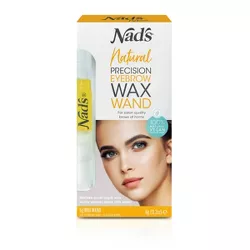 Nad's Natural Precision Eyebrow Wand Waxing Kit - 12ct