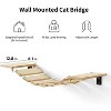 FUKUMARU Cat Bridge Wall Mounted, 12.8 in Wider Cat Shelf and Cat Climbing Step for DIY Cat Highway and Cat Wall - 2 of 3