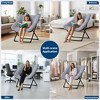 Saucer Chair, XL Foldable Plush Faux Fur Lounge Chair, Portable Accent Seat - 4 of 4