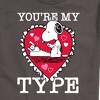Men's - Peanuts - You're My Type Short Sleeve Graphic T-Shirt - 2 of 4