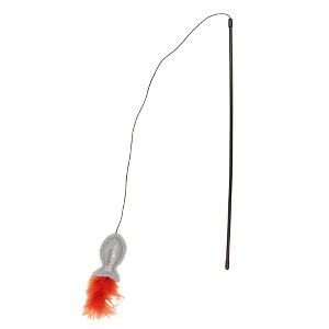 Pavilion Gift Company - Fish - 18" Cat Teaser Wand - Pet Toy - 1 of 4