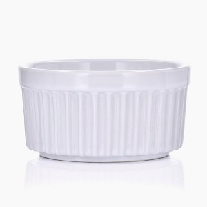 DUKA 4-Inch White Ceramic Ramekin Set of Six - 1 of 3
