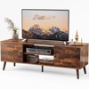 MAYEERTY Black Panel-Style TV Stand - Storage & Display, for Living Room & Office - 2 of 4