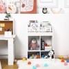 Kids Bookshelf with Toy Storage, Wooden Book Shelf Organizer for Toddlers, Children's Rooms and Playrooms - 3 of 4