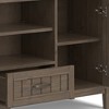 53" Solid Wood Wide Tall TV Media Stand with Handcrafted Finish, Cord Management, and Adjustable Shelve for Living Room and Bedroom - 4 of 4