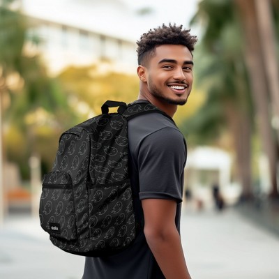 Dalix Classic Vibes Backpack in Ghost-Black — фото 2