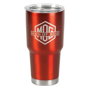 Dicksons I Know That I Can Do All Things Cherry Red 30 Ounce Stainless Steel Travel Mug Drink Hot Cold Tumbler - 1 of 1