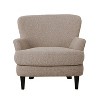 Christopher Knight Home Hartshorn Boucle Upholstered Club Chair Warm Stone Gray/Matte Black - 2 of 4