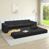 NicBex Couches for Living Room L shape Modular Sectional Sofa Left Sofa Seat Corduroy Upholstered Compressed Sofa Couch Unfold Into a Bed - 2 of 4