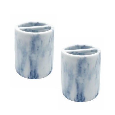 Cameo Toothbrush holder, Holds Your Toothbrushes and Toothpaste - Great Makeup Brush Holder, Non-Slip Protective Silicone Feet