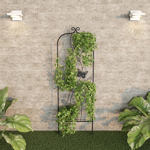 Garden Trellis For Climbing Plants - 46-inch Decorative Lattice ...