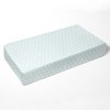 Bacati - Floral Aqua Muslin 100 percent Cotton Universal Baby US Standard Crib or Toddler Bed Fitted Sheet - 3 of 4
