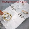 Transparent Anti-Tarnish Jewelry Organizer Book, Detachable Album with Multi-Size Pockets for Travel - 2 of 4