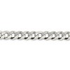 Black Bow Jewelry Men's 8.5mm Sterling Silver Solid Beveled Curb Chain Bracelet - 2 of 4