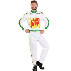 HalloweenCostumes.com Dale Earnhardt Jr Sundrop NASCAR Uniform for Men | Adult Race Car Driver Jumpsuit Halloween Costume - 1 of 4