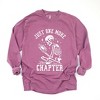 Simply Sage Market Women's One More Chapter Skeleton Long Sleeve Garment Dyed Tee - 2 of 4