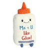 Aurora Medium Me + U Like Glue JUST SAYIN' Witty Stuffed Animal White 11" - 2 of 4