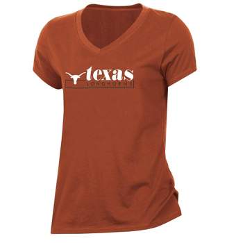 NCAA Texas Longhorns Women's Core V-Neck T-Shirt