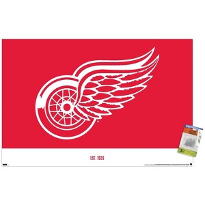 Trends International NHL Detroit Red Wings - Logo 21 Unframed Wall Poster Prints - 1 of 4