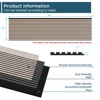 SMARTSTANDARD 105.9 in. x 20.47 in. x 0.9 in. Slat Wood Acoustic Sound Absorbing 3D Decorative Wall Paneling, 2-Pack - 3 of 4