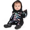 Tipsy Elves Baby / Toddler Iridescent Skeleton Costume Jumpsuit: Size 2T - 2 of 4