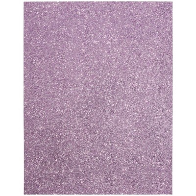 Bright Creations 24-Sheet Glitter Cardstock Paper DIY Art & Craft, Purple, 11" x 8.5"