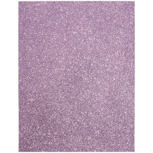 Bright Creations 24-Sheet Glitter Cardstock Paper DIY Art & Craft, Purple, 11" x 8.5" - 1 of 3