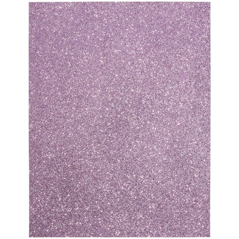 24-Sheet Glitter Cardstock Paper DIY Art & Craft, Purple, 11" x 8.5" - image 1 of 3