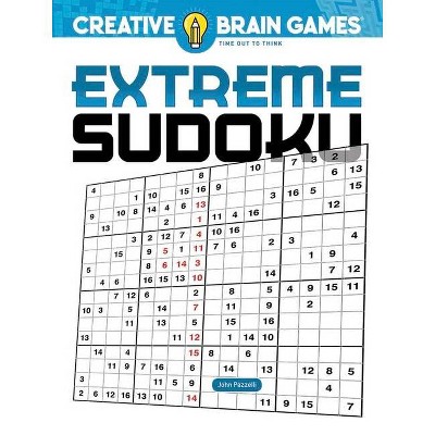 Creative Brain Games Extreme Sudoku - by  John Pazzelli (Paperback)