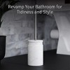 Creative Scents White Marble Toilet Brush and Holder Set - 2 of 4