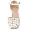 Allegra K Women's Platform Closed Toe Heels Plaid Mary Janes Chunky Pumps - 2 of 4