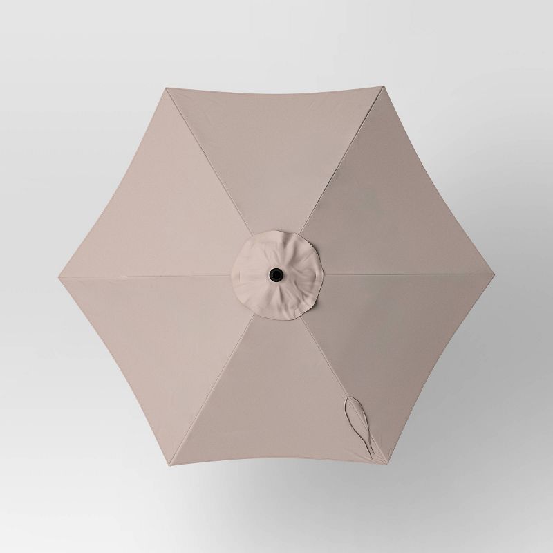 6' Round Outdoor Patio Market Umbrella with Black Pole - Room Essentials™, 5 of 8