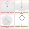 Unique Bargains 3 Tier Dessert Cupcake Stand Flower Shape Cup Cake Holder Tower White Silver Tone - 3 of 4