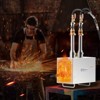 VEVOR Portable Propane Forge, 2 Burner Farrier Forge, 2600℉ Tool and Knife Making Blacksmithing Gas Forge, Large Capacity, Silver - 2 of 4