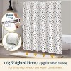 LunaLulinlk Weighted-Hem Fabric Bathroom Curtain - 4 of 4