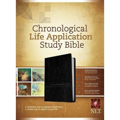  Chronological Life Application Study Bible-NLT - (Leather Bound) 