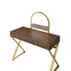 CAVINAS Vanity Desk with Mirror Modern Bedroom Furniture with Storage Drawers Desk with Drawers for Bedroom - 2 of 4