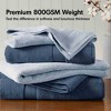 BAGOKIE 8pc 800GSM Cotton Towel Set - 2 of 4