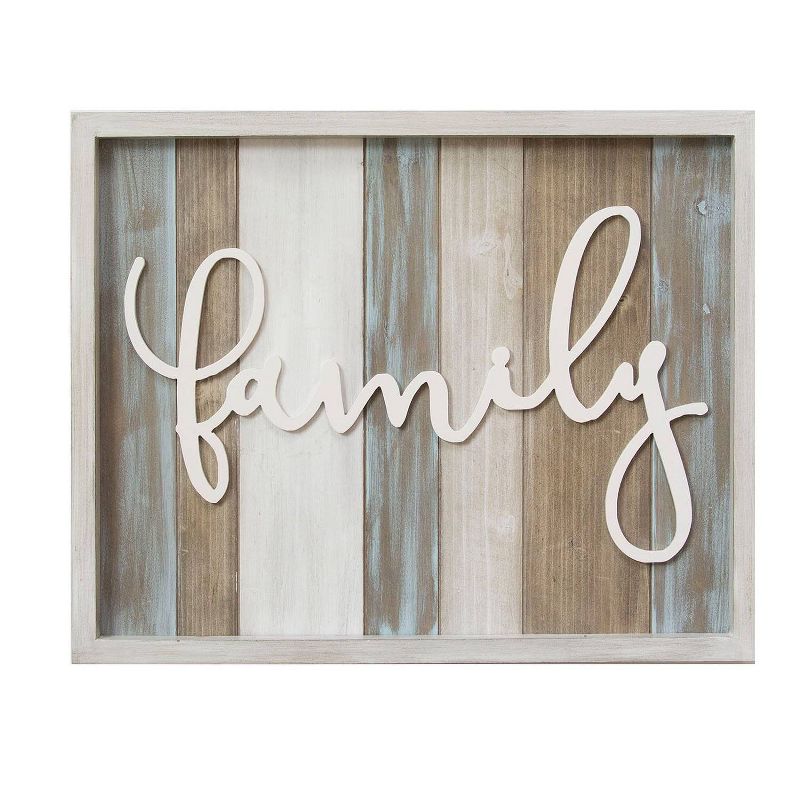 &#39;Family&#39; Rustic Wood Wall Decor - Stratton Home Decor, 1 of 6