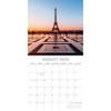 2026 Square Wall Calendar, Paris, 16-Month Passport Collection Theme with 180 Reminder Stickers (12x12 In) - 3 of 4