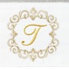 Linum Home Textiles 100% Turkish Cotton MONICA Gold Thread 2PC Embellished Hand Towel Set - 3 of 3