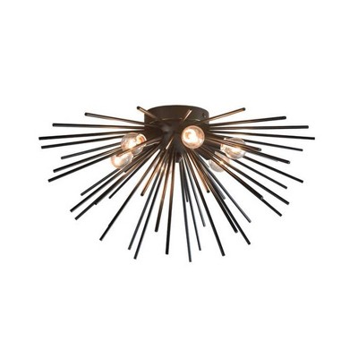 6-Light Black Chandelier