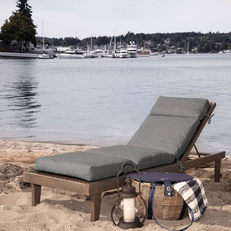 Arden 72"x21" Oceantex Outdoor Chaise Lounge Cushion, 2 of 7