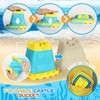Beach Sand Toys Set, 24PCS Sandbox Toys with Mesh Backpack, 2 Buckets, Molds, Shovels, Rakes, Watering Can - 2 of 4