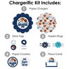 Big Dot of Happiness Go, Fight, Win - Sports - Baby Shower or Birthday Party Paper Charger & Table Decorations Chargerific Kit for 8 - 3 of 4