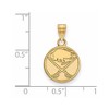 Black Bow Jewelry 10k Yellow Gold Buffalo Sabres NHL Small Pendant - 2 of 3