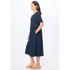 Woman Within Plus Size Button-Front Essential Dress - 4 of 4
