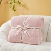 Snuggle Sac Soft Knit Throw Fuzzy Cozy Reversible Microfiber Blanket - 2 of 4