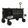 FURNIinspire Outdoor Serving Carts Collapsible Foldable Extended Wagon 480lbs Capacity Heavy Duty Folding Utility Cart, Black, 37.4"*23.03"*38.98" - 4 of 4