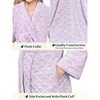 PAVILIA Short Robes for Women, Plush Soft Bathrobe Womens Lightweight, Fluffy Fuzzy Robe Knee Length, Shower Spa - 4 of 4